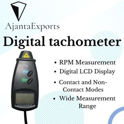 akivin AjantaExports Digital tachometer Auto ranging tachometer Battery type selection 3 X 1.5V AAA battery Tachometer with automatic range selection Digital RPM meter image 3