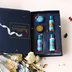 Blue Nectar Beauty Gift Box for Women & Men | Premium Face & Body Care Combo of Face Wash, Cream, Scrub, Body Wash & Body Lotion | Perfect Gift for Birthday & Anniversary | Pack of 5 image 1