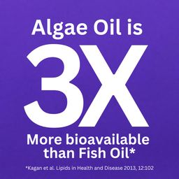 rawrx Vegan Omega 3 Fatty Acid Capsules,60 Vegetarian Caps (2 Months Supply),Authentic 500 Mg Algae Oil,Carrageenan & Gelatin Free,No Fish Oil,Supports Heart,Brain,1 Count image 2