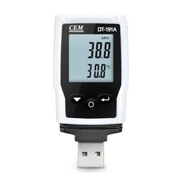 CEM DT-191A Temperature and Humidity Data Logger with very long Battery Life, Analysis Software, tamper-proof reports image 1