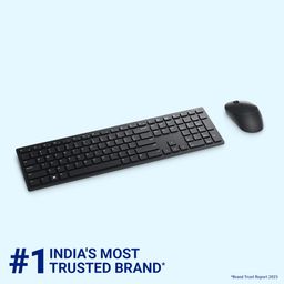 Dell KM5221W Wireless Combo - RF 2.4GHz Wireless Keyboard with 12 Programmable Keys and 3 Button Optical Mouse, Spill-Resistant Keys, up to 36 Month Battery Life, 3Y Advance Exchange Warranty - Black image 2