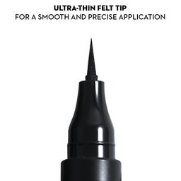 SUGAR Cosmetics Wingman Waterproof Matte Finish Microliner | Liquid Eyeliner | Flexi-Tip Applicator | Pen Eyeliner | Lasts Upto 12 Hrs | Smudgeproof & Transferproof | 1.6ml - 01 I'Ll Be Black image 3