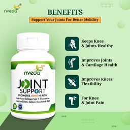 Nveda Joint Support for keeping Joints healthy containing Collagen Type 2, Glucosamine, Calcium and MSM (Tablets 90 Count) image 4
