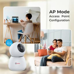 Trueview 3MP Pack of 2 Smart CCTV Wi-fi Home Security Camera with Pan Tilt 360° View, 2 Way Talk, Cloud Monitor, Motion Detect, Supports SD Card Up to 256 GB, Night Vision (3MP Robot - Pack of 2) image 5