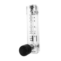 "Ji" Japsin Instrumentation Acrylic Tube Rotameter for Air Flow meter, Range 0 to 5 LPM, Connection 1/4" BSP (M) at Rear Top & Bottom Inlet and outlet, Control Valve Provided at Inlet image 3