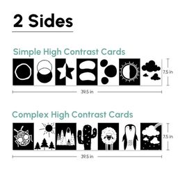 Curious Cub Montessori Flash Cards for Babies & Infants | Visual Stimulation & Sensory Development for 0-12 Months | Fun & Easy Learning for Toddlers | High Contrast Black and White Flashcards image 4