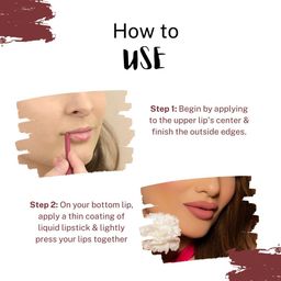 Love Earth Liquid Mousse Lipstick - Irish Coffee Matte Finish | Lightweight, Non-Sticky, Non-Drying,Transferproof, Waterproof | Lasts Up To 12 Hours With Vitamin E And Jojoba Oil - 6Ml image 5