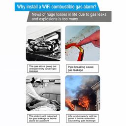 Ledgebit Smart Home Security Proof Remote Control WiFi Gas Sensor Detector image 4