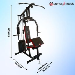 Zorex Fitness Home Gym Combo HGZ-1004 Home Gym Machine for Workout, Multiple Function Exercises with ZF-110 Adjustable Preacher Curl Bench Multi Workout Bench image 5