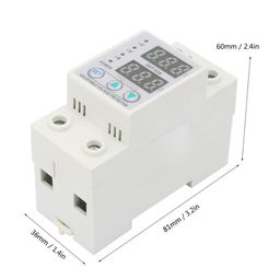 esysense inspire sensing ESYSENSE | Automatic Single Phase Voltage Protector (Adjustable Setting) Protection with Auto Re-Connect LED Display Standard Din-Rail Mounted 220V, 63A (Voltage Protector) image 2