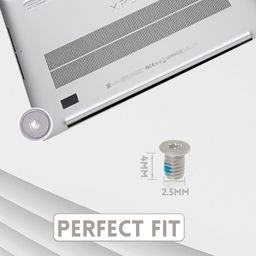 LeFix Pack of 10 T5 M2.5 x 4 Screws + One T5 Screwdriver Compatible with DELL XPS 17 9700 9710 9720|Precision 5750 5760 5770|XPS 13 7390 2-in-1 Base Underside,Silver image 3