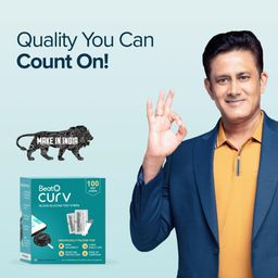 BeatO CURV - Glucometer Test Strips | Blood Glucose Test Strips for Sugar Machine (100 Test Strips Only) image 2