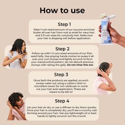Fix My Curls Curl Quenching Moisture Styling Duo | For Curly, Wavy, Dry, Frizzy Hair | Enriched With Aloe Vera, Chia Seed, and Flax Seed | Silicone Free Curl Activator | Frizz Control | 50gm each image 3