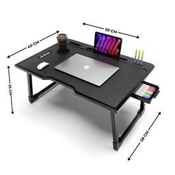 rellon Industries Study Table for Students Bed Table for Study Foldable Laptop Table Portable & Lightweight Mini Table Bed Reading Table,Laptop Stands, Laptop Desk (A1) image 4