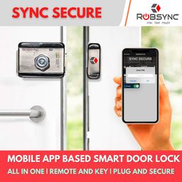 Robsync WiFi Smart Door Lock | Main Door Locks for Home | Electric Lock for Main Gate | Heavy Duty Automatic Gate Lock | Mobile App & Key Access Only (Without Remote) image 3