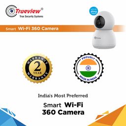 Trueview 3MP Smart CCTV Wi-fi Home Security Camera, 360° View, 2 Way Talk, Cloud Monitor, Detect, Supports SD Card Up to 256 GB, Night Vision, Alexa & Ok Google image 3