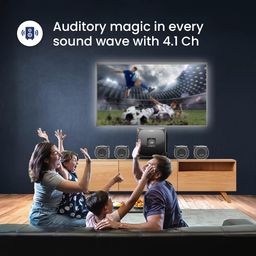 Philips Audio SPA8170B 4.1Ch 100W Bluetooth Multimedia Speaker with Rich Bass, Multi-Connectivity Option with Supporting USB, Optical, Aux-in for Easy Connection (Black) image 3
