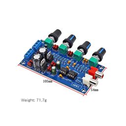 CentIoT - NE5532 Preamp With Treble mid Bass Volume Adjustment - Pre-amplifier Tone Controller board For Amplifier Board (12V AC, Lotus Socket Input) image 5