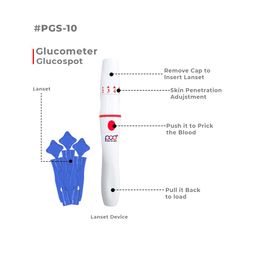 POCT Gluco SPOT Glucometer | Simple & Accurate Testing of Blood Sugar Levels At Home | Glucose Monitoring Device image 5