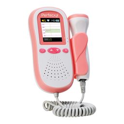 Perfecxa Fetal Doppler with Colour Display, Double Rechargable Battery for Long Durability, USB Cable for Charging, Big LCD Screen Display, Built-in-speaker, Variable Volumne Control, Automatic Shutdown, Backlight Display image 1