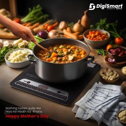 DIGISMART Mark-1 Induction Cooktop (2000 Watts) |Indian Menu Option|Automatic power & temperature adjustment|Protection against insects Induction image 5