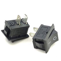 AVS COMPONENTS 2 Pin Spst Rocker on/off Switch Black Color Pack Of 10 Pcs image 3