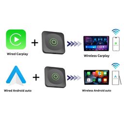 Fabfunk Wireless CarPlay and Android Auto Adapter, USB/WiFi/Bluetooth Compatible, for Cars with Wired System 2025 Updated (FabPlay X2) image 4