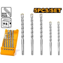 gsk cut 5 Pcs set SDS Plus Hammer Drill Bits Set for Concrete Brick, Block, Stone, Masonry image 2