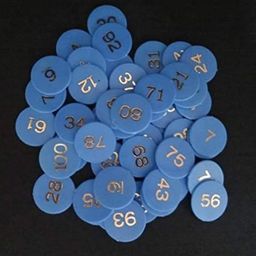 TOYSFAST (1 to 100) Counting Token Plastic Numerical Token/Coins (1 to 100) Number Coins Shop tokan (C06) image 1
