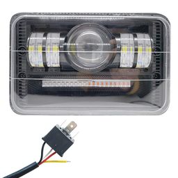 CCE LED Projector Headlight With Red & Blue Flashing & White Light Hi/Low Beam H4 Connector For Splendor Plus, Splendor Pro image 1
