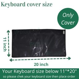 edrak EDRAK® TRANSPRENTKeyboard Dust Productive Bag Case Sleeve Pouch for UniversalKeyboard Logitech/Razer/Das/Havit/Apple Magic Keyboard Protector, Wireless/Wire Computer/Cover image 2