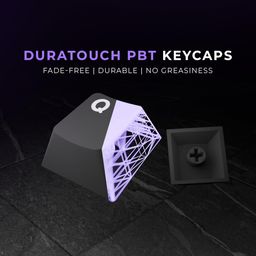 Kreo Swarm 75% Wireless Mechanical Keyboard with Huano Brown Pre-lubed Switches, Wireless Gaming Keyboard with 5-pin Hot Swap PCB and 3 Layers Sound Absorption (Black Purple, Huano Speed Switches) image 5