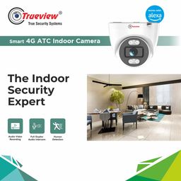 Trueview Smart Security Camera 4G 3mp CCTV Dome Camera for Home | Shop | Office | Farm | Construction Site | Sim Based Camera (4G Sim Based 3MP 1296p HD with 4 IR LED) image 4