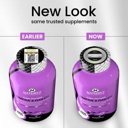 Naturyz Triple Strength Omega 3 Fish Oil with Highest Strength 2450 mg, 60 Capsules, Omega 3-6-9 Per Serving (EPA 1200mg DHA 800mg) Capsules For Men & Women image 3
