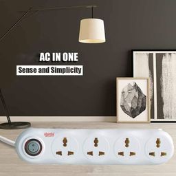 Ajanta Quartz Heavy Duty 4 Way Extension Board with Cable(White, 4 Meter), 125 Volts image 3