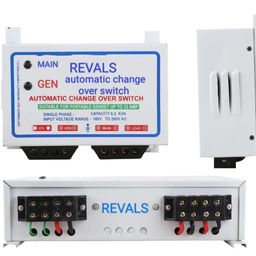 REVALS Automatic Change Over Switch Suitable for Portable Genset Up to 32Amp, Single Phase, Capacity 6.2 KVA, Input Voltage Range - 180V to 260V AC - Pack of 1 image 2