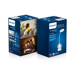 PHILIPS Anemo Rechargeable LED Table Lamp with Fan | 5W Bedside Dimmable LED Desklight with Gooseneck & 360 degree Flexibillity | 2200 mAh Battery with 2.5 hrs Backup image 2