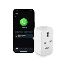 QUBO 16A Wifi + BT Smart Plug from Hero Group, Energy Monitoring, Suitable for large appliances like ACs, Geysers & Water Pumps (Voice Control with Amazon Alexa and Google Assistant) image 1
