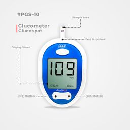 POCT Gluco SPOT Glucometer | Simple & Accurate Testing of Blood Sugar Levels At Home | Glucose Monitoring Device image 3