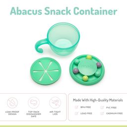 melii Abacus Snack Container for Kids Toddlers and Baby with Removable Food Trap (Mint) image 3