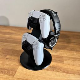 generic Dual Controller and Headset Stand, Gaming Controller Display Holder (PS5) image 1