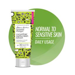 Aroma Magic Cucumber Sunscreen Lotion With Broad Spectrum Protection UVA/UVB |SPF 30 |For Normal To Sensitive Skin | 50ml image 1
