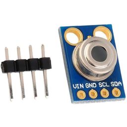 Robocraze MLX90614 Contactless Temperature Sensor Module GY-906 | MLX90614ESF-BAA GY906 MLX90614 Contactless Temperature Sensor Module IIC I2C Serial Compatible with Uno (Pack of 1) image 1