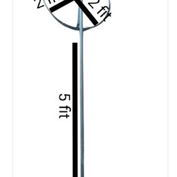 generic Patel Enterprise Windsocks Stand A windsock, or Wind Cone, is a conical Textile Tube That resembles a Giant Sock.(Pack of 1) image 2