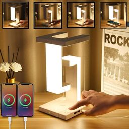 chronos Tensegrity Smart LED Desk Lamp with Wireless Charger USB Charging Port,Touch Control, 3 Lighting Modes image 2
