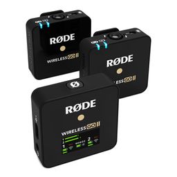 Rode Wireless Go II Dual Channel Wireless Microphone System, Black (Model Number: WIGOII) image 1