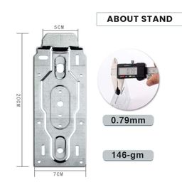 M&M HARIS Hanging MOUNTING Bracket Plate Stand for Split AC Indoor Unit Color : Silver 1 Set image 3