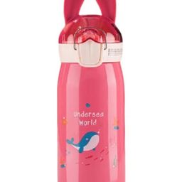 YAMAMA Insulated Stainless Steel Bottle Water Bottle for Kids Pink - 530 ml-image-34