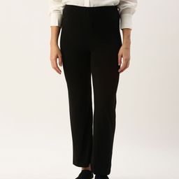 Blush 9 Solid Maternity Palazzo - Black-image-26