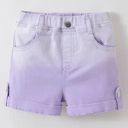 Kookie Kids Washed Shorts - Purple-picture-41